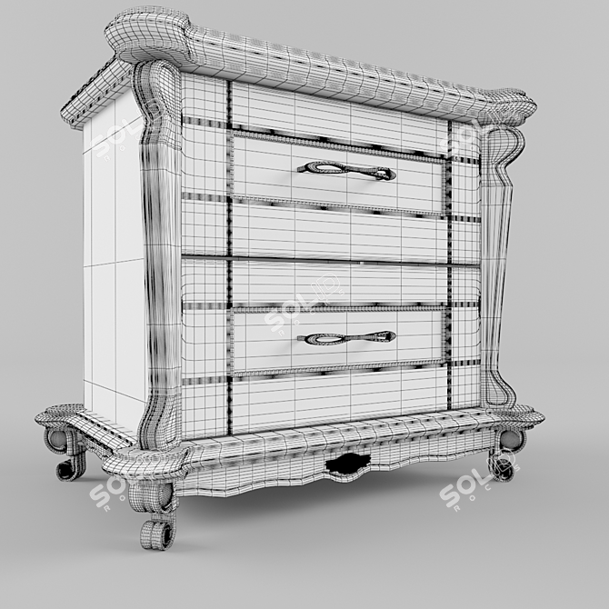 Title: Elegant Belarusian Nightstand 3D model image 3