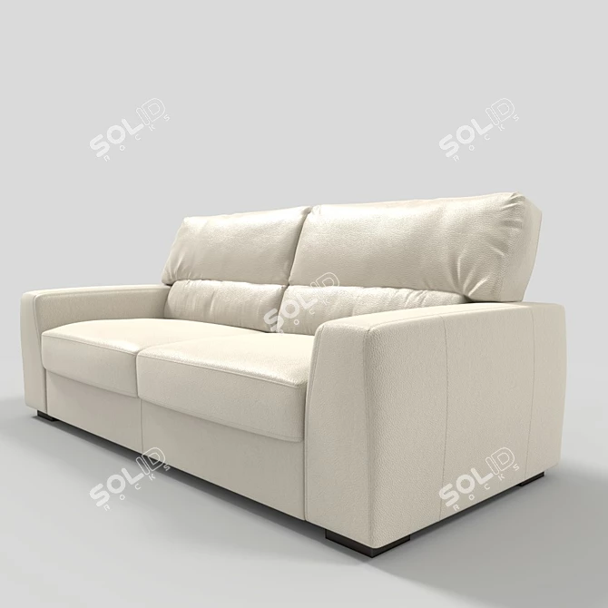 Mardala Sofa Bed: 3-Person Comfort 3D model image 2