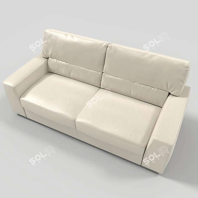 Mardala Sofa Bed: 3-Person Comfort 3D model image 3