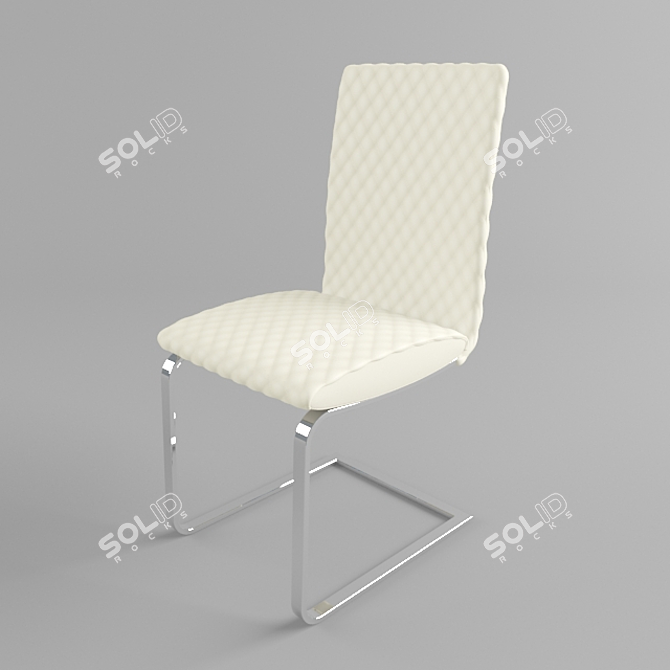  Disco Square Chair and Table Set 3D model image 2