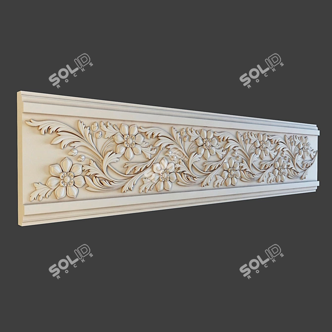  Elegant Freeze Moulding 3D model image 1