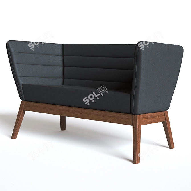 Elegant Boss Design Sofa 3D model image 1