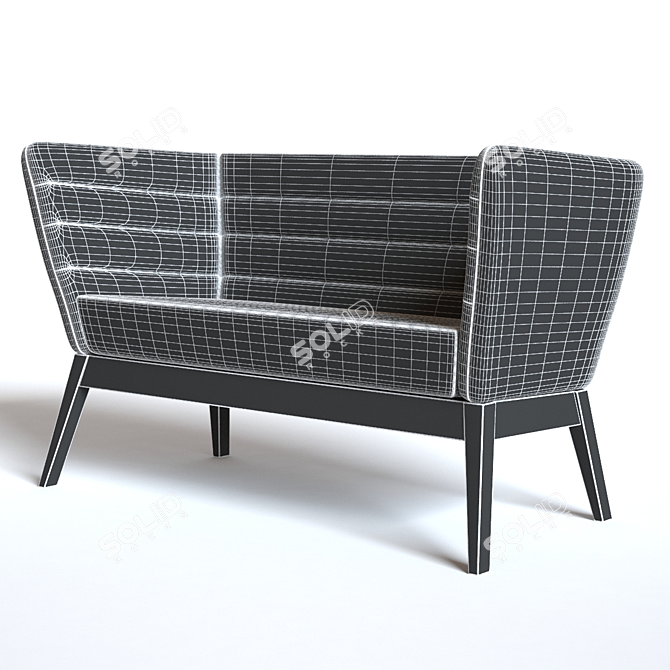 Elegant Boss Design Sofa 3D model image 3