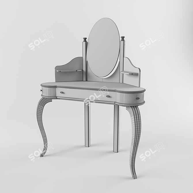 Vasiliya Corner Dressing Table 3D model image 3