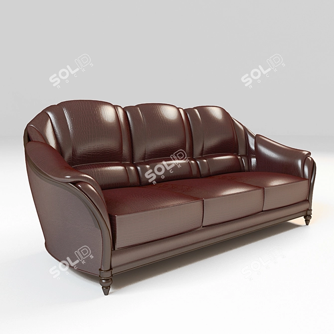 Elegant Macheroni Sofa 3D model image 3