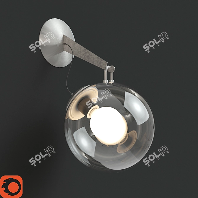 Translucent Metal and Glass Bra 3D model image 1