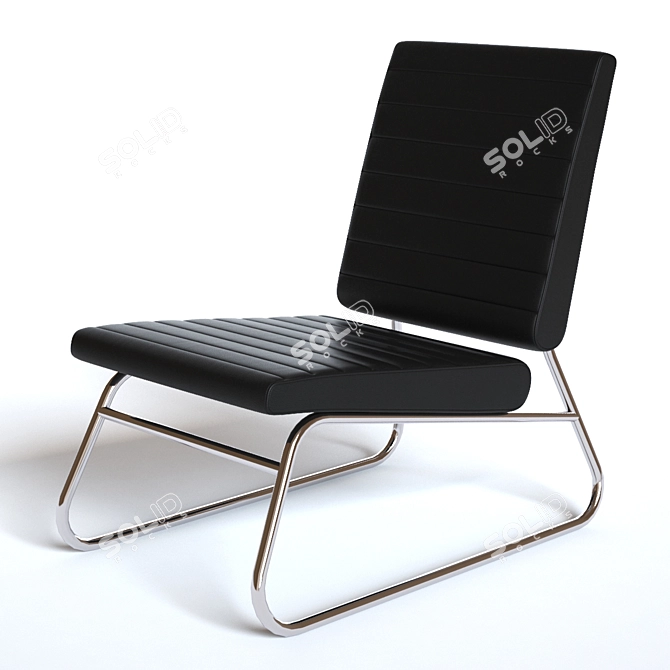 Modern Lounge Chair | CLUB PIPE 3D model image 1