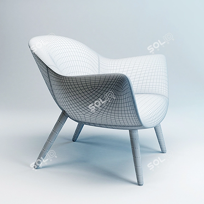 Poliform Mad Chair - Marcel Wanders 3D model image 3