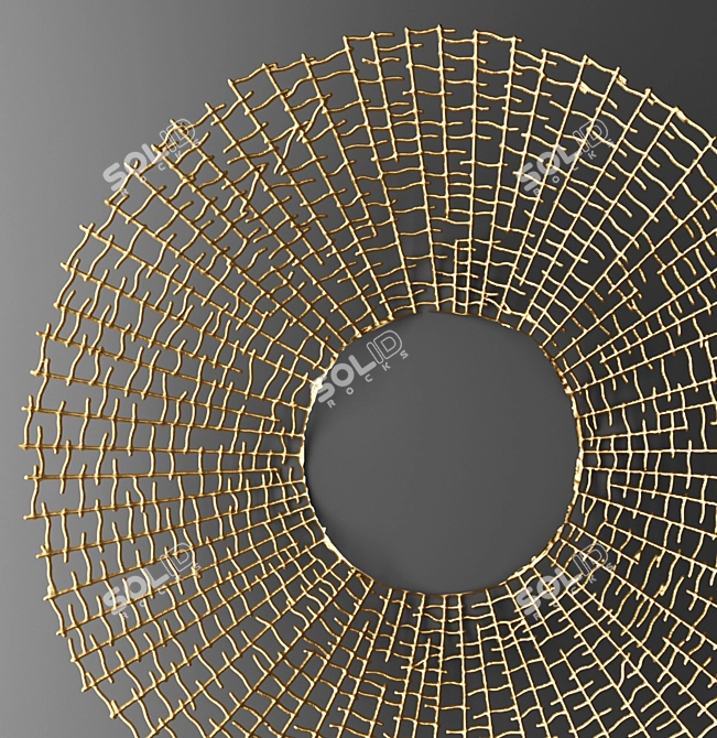 Futuristic Nest Wall Decor 3D model image 2