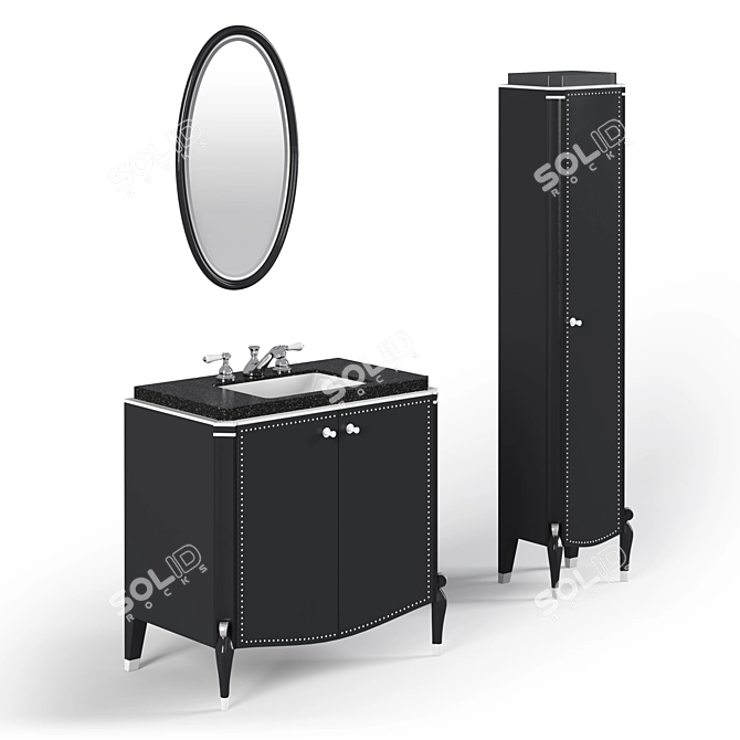 Ruhlmann Mirror Nightstand Wardrobe - MIRO MOBILI 3D model image 1