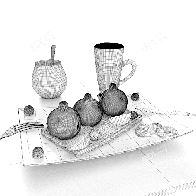 Title: Belgian Waffle Maker 3D model image 3