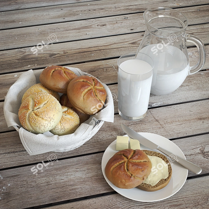 Freshly Baked Delights 3D model image 1