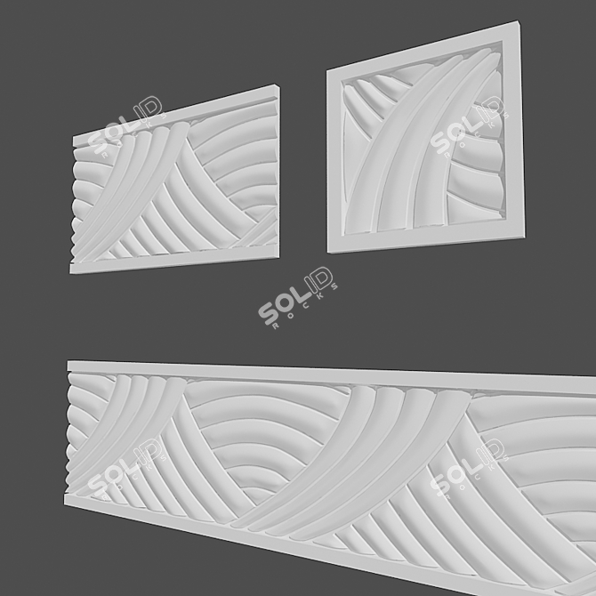 Orac Dekor p5010: Elegant and Versatile Wall Decoration 3D model image 2