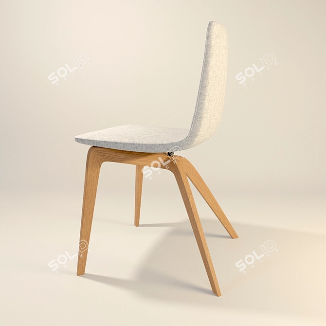 Elegant and Modern Bamby Chair 3D model image 2