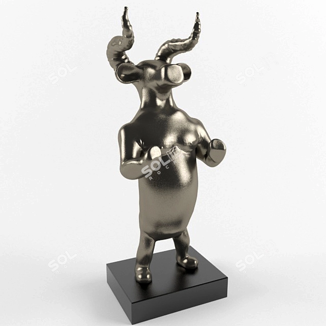 Cosmorelax Ox Figurine 3D model image 1