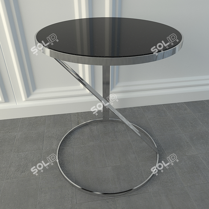 Artco Round Side Table 3D model image 1