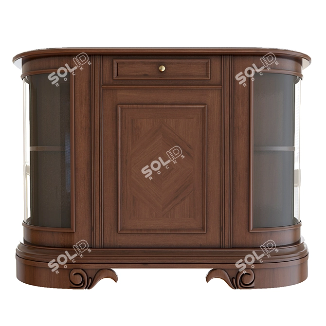 Elegant Mirandola 0519 Console 3D model image 1