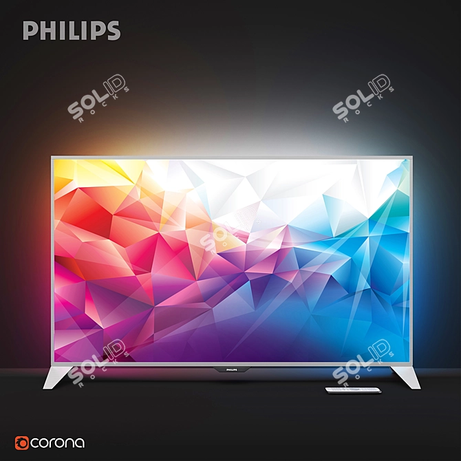 Philips 55PFS8109-60: High-Performance Smart TV 3D model image 1