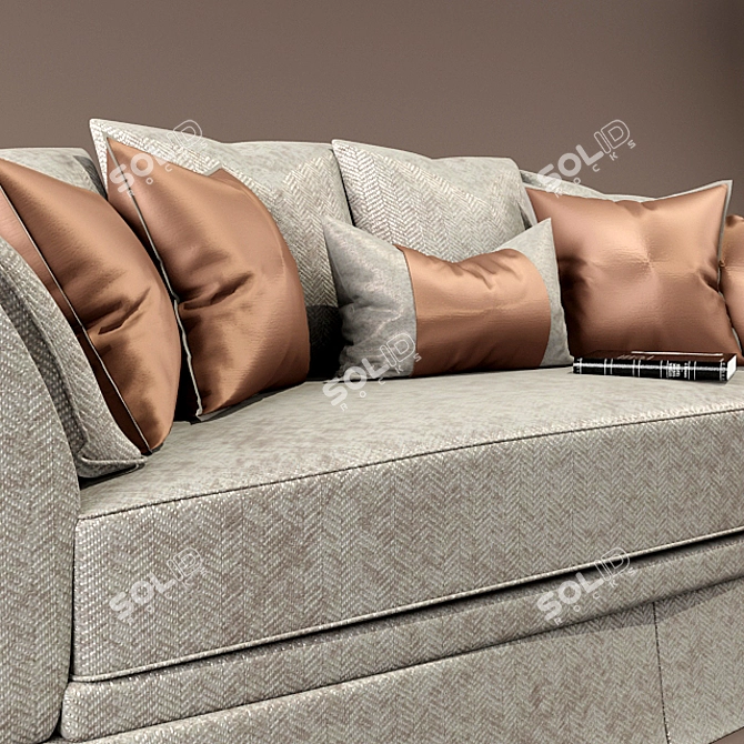 Elegant Comfort Sofa 3D model image 2