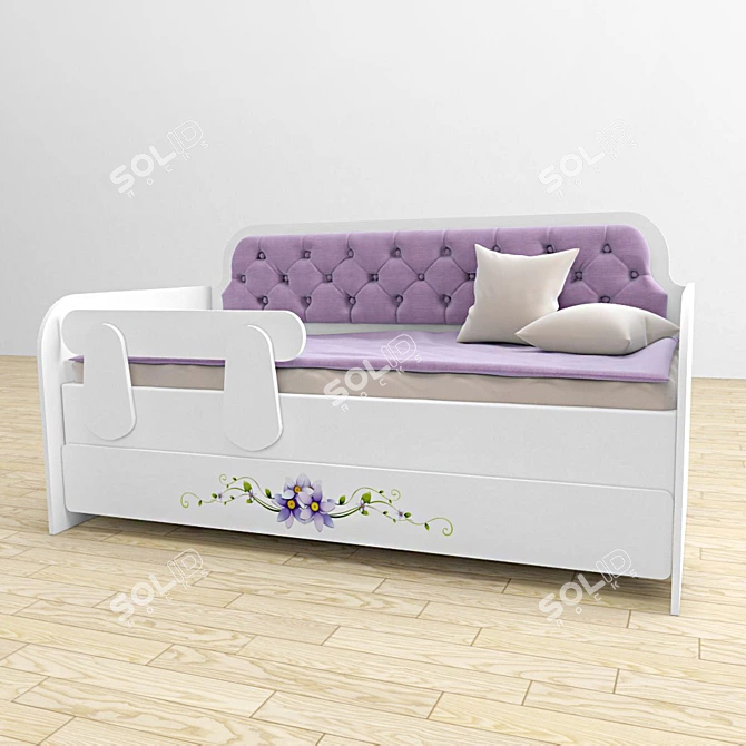 Dreamland Crib: Perfect for Your Little One 3D model image 1