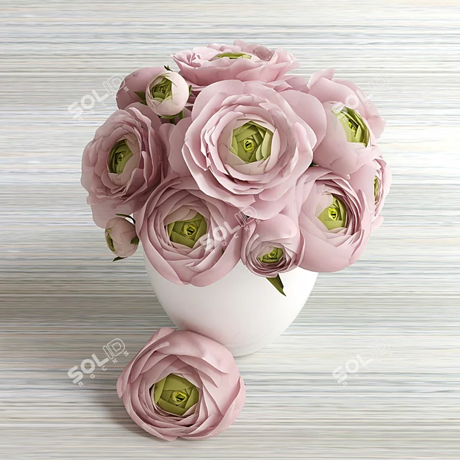 Pretty in Pink bouquet 3D model image 1