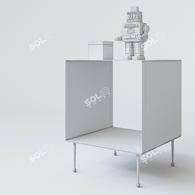 Product Title: CIOP Modern Cube Side Table 3D model image 3