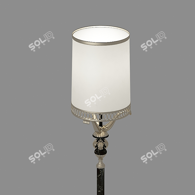 Elegant Standing Lamp 3D model image 2