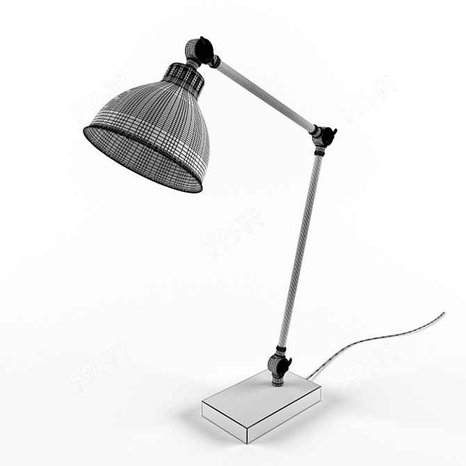 Adjustable Henry Table Lamp 3D model image 2