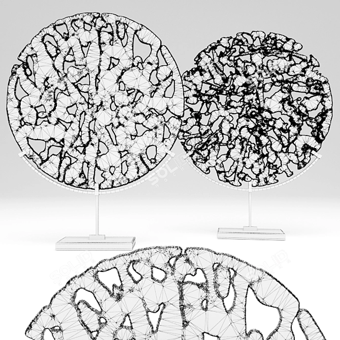 Golden Disk: Michael Aram Masterpiece 3D model image 3