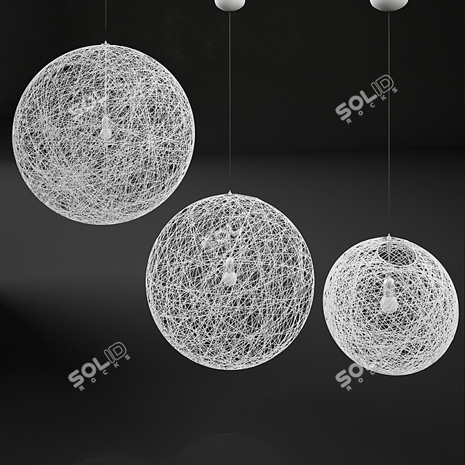 Sleek Moooi Random Light 3D model image 1