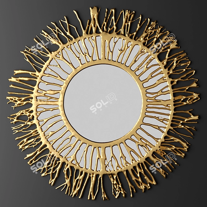 Reflective Elegance: Stylish Mirror 3D model image 1