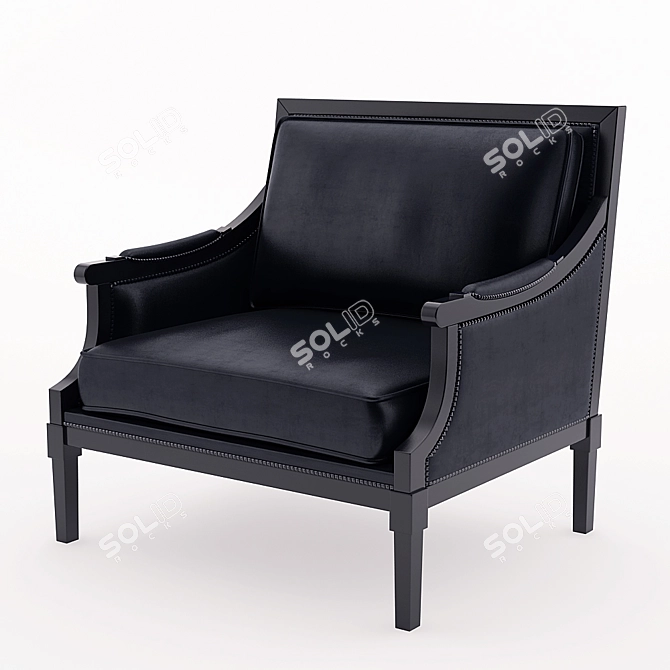 Modern Scarlett Chair 90cm 3D model image 1