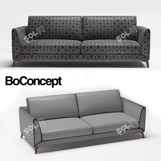 BoConcept Fargo Sofa | Stylish and Modern 3D model image 2