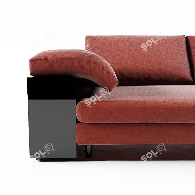 ClassiCon Lota: Elegantly Designed 3-Seater Sofa 3D model image 2