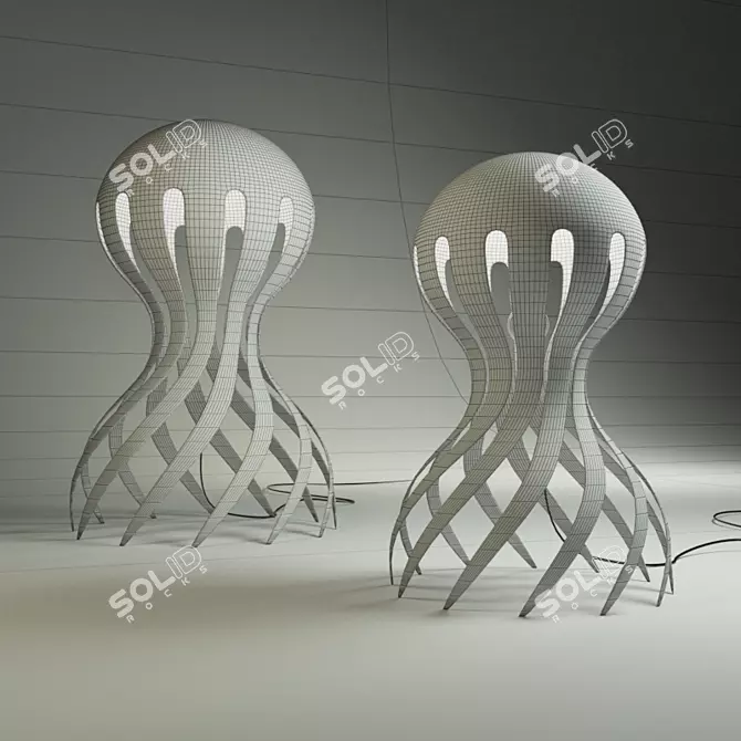 Oceanic Glow Lamp 3D model image 2