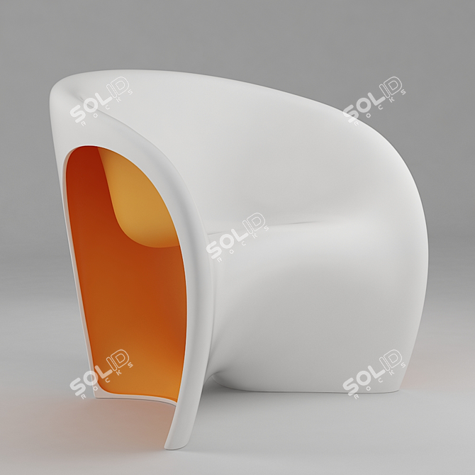 Sleek MT Monoblock Chair 3D model image 1