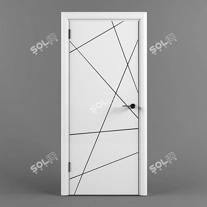 Modern Entryway Door: Door 66 3D model image 1