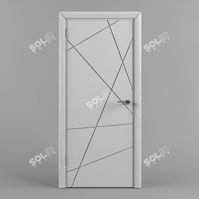 Modern Entryway Door: Door 66 3D model image 2