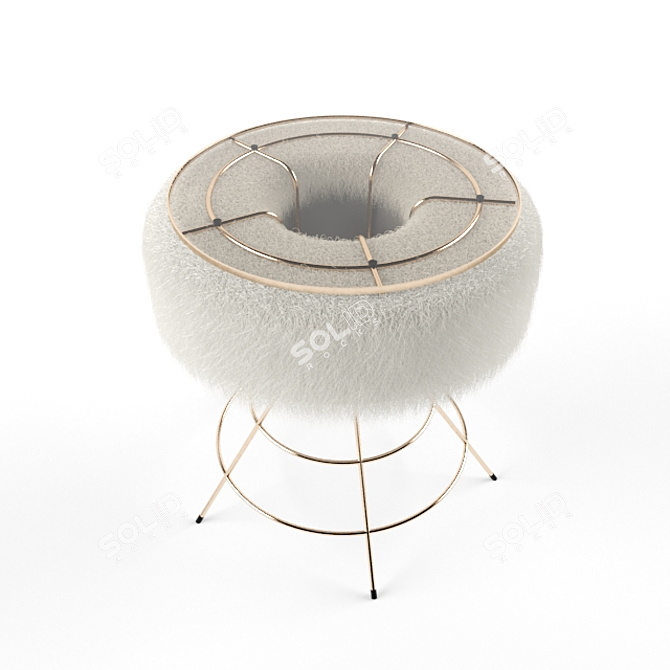 Fuzzy Glam Small Table 3D model image 1