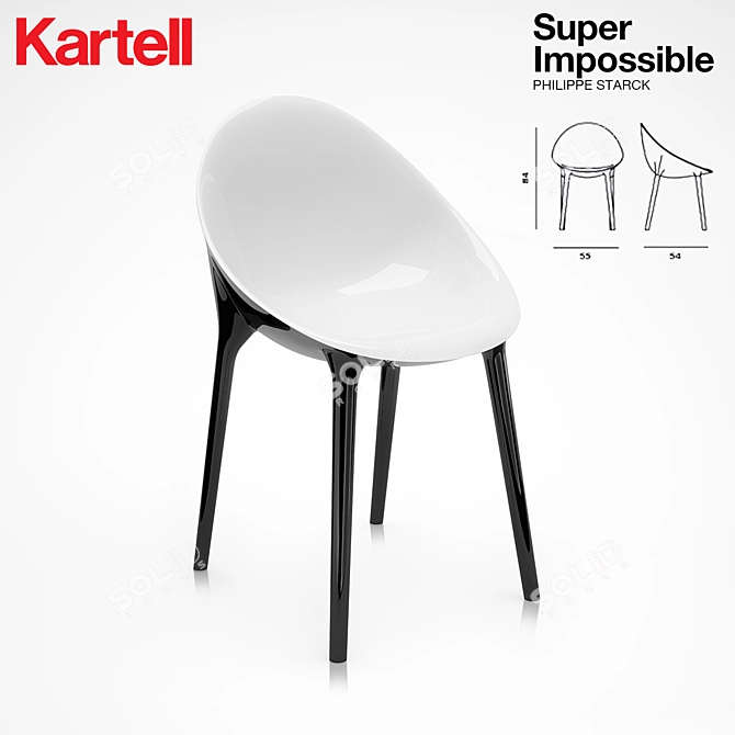 Kartell Super Impossible Chair 3D model image 1