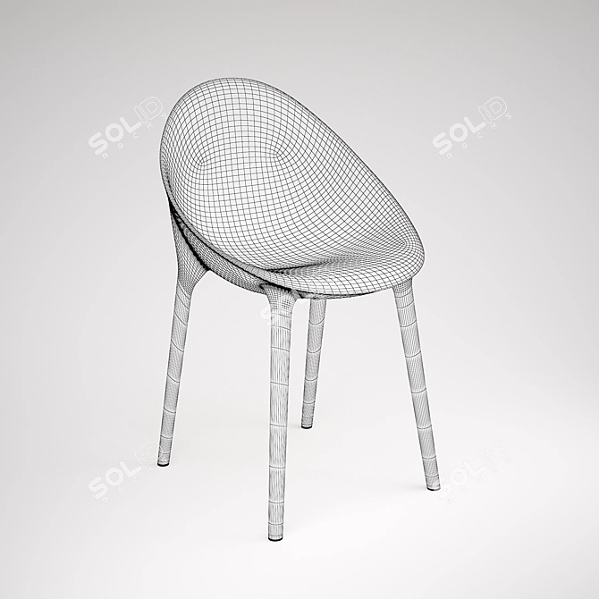 Kartell Super Impossible Chair 3D model image 3