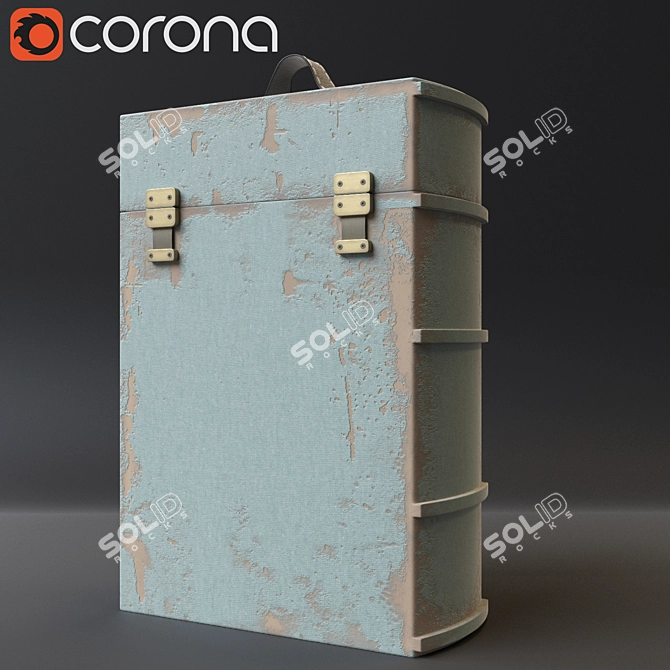 Elegant Beaujolais Wine Chest 3D model image 2