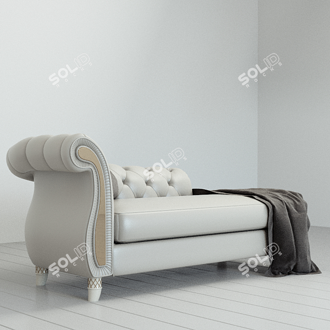 Elegant Turri Couture Couch 3D model image 3