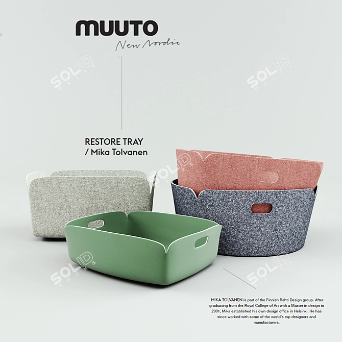 Muuto Packshot: Stylish Storage Solutions 3D model image 1