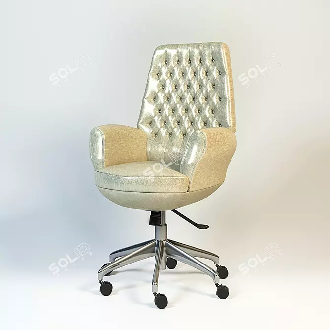 Leather Office Chair 3D model image 1