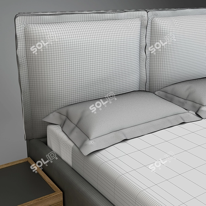 Modern Bed Dall'Agnese Free 3D model image 3