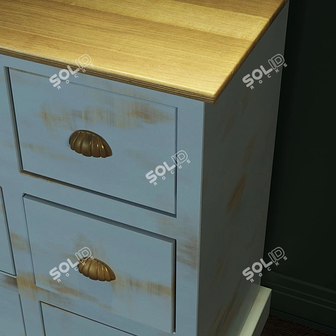 MOONZANA Trendy Chest of Drawers 3D model image 2