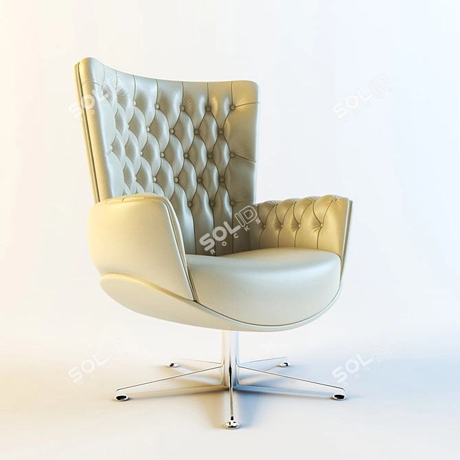 Italian Luxury Lounge Chair: Mascheroni Buenavista 3D model image 1