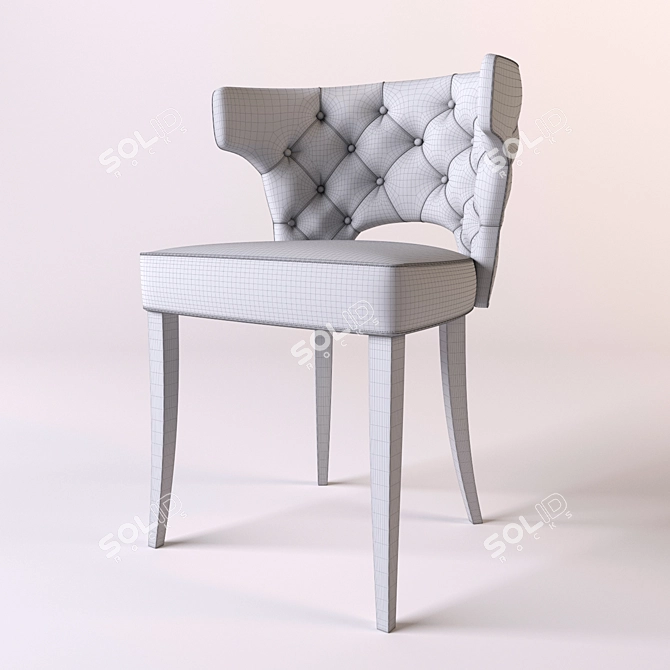 Modern Chic: BRABBU KANSAS Dining Chair 3D model image 3