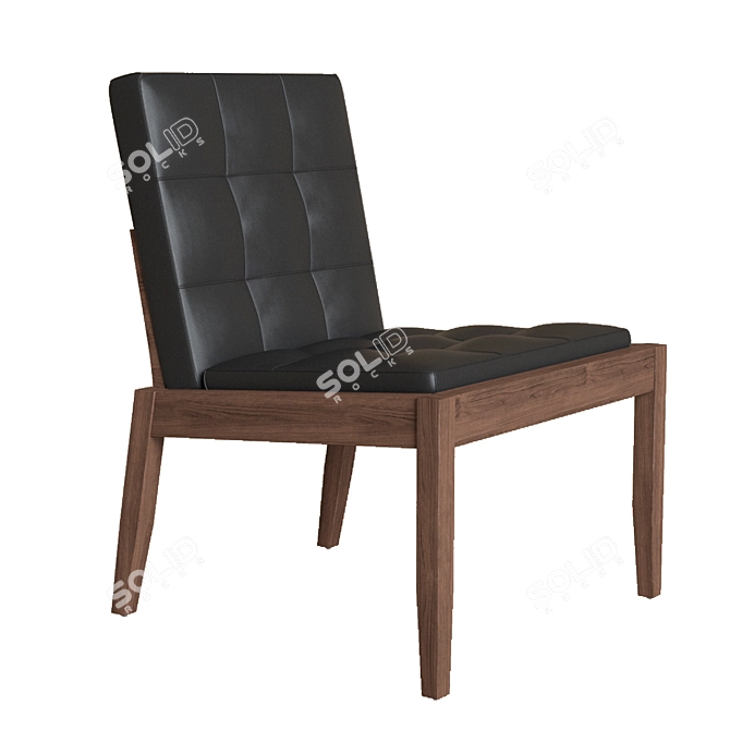 Italian Design BEVER Armchair 3D model image 1